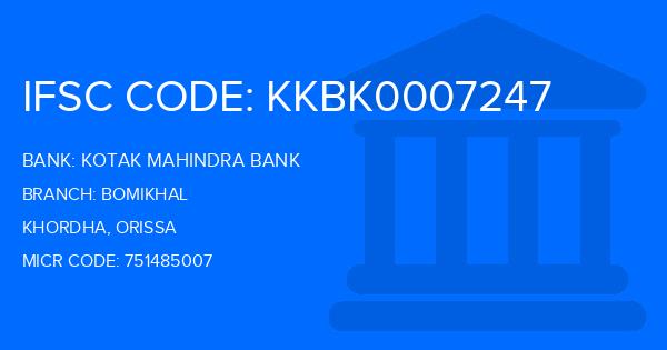 Kotak Mahindra Bank (KMB) Bomikhal Branch IFSC Code
