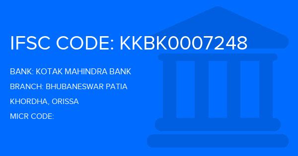 Kotak Mahindra Bank (KMB) Bhubaneswar Patia Branch IFSC Code