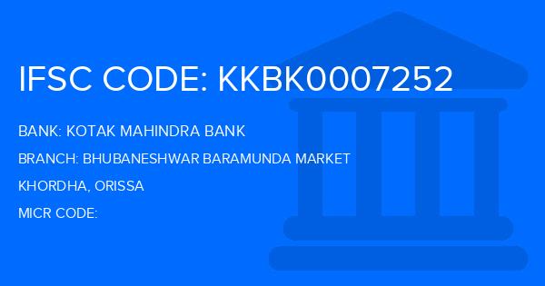 Kotak Mahindra Bank (KMB) Bhubaneshwar Baramunda Market Branch IFSC Code