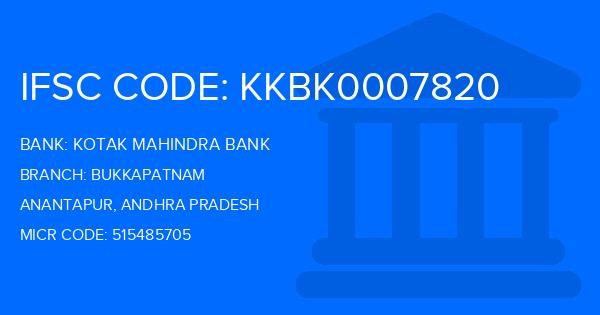 Kotak Mahindra Bank (KMB) Bukkapatnam Branch IFSC Code