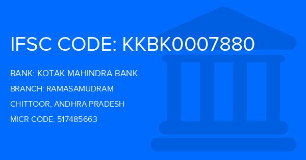 Kotak Mahindra Bank (KMB) Ramasamudram Branch IFSC Code