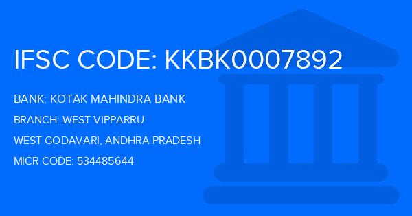 Kotak Mahindra Bank (KMB) West Vipparru Branch IFSC Code