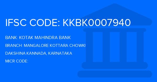 Kotak Mahindra Bank (KMB) Mangalore Kottara Chowki Branch IFSC Code