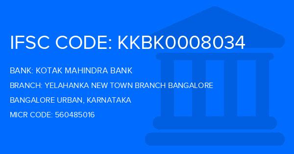 Kotak Mahindra Bank (KMB) Yelahanka New Town Branch Bangalore Branch IFSC Code