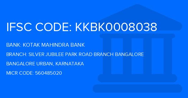 Kotak Mahindra Bank (KMB) Silver Jubilee Park Road Branch Bangalore Branch IFSC Code