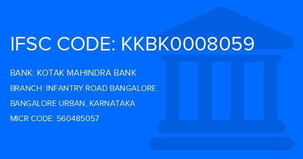 Kotak Mahindra Bank (KMB) Infantry Road Bangalore Branch IFSC Code