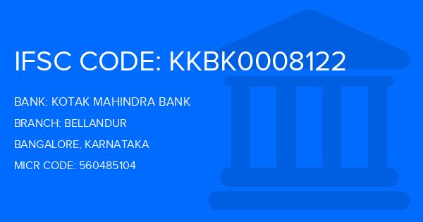 Kotak Mahindra Bank (KMB) Bellandur Branch IFSC Code