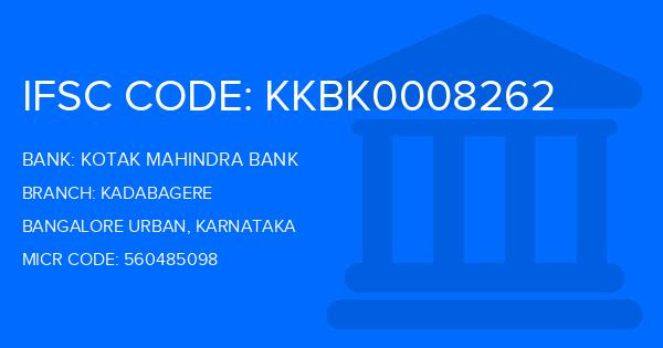 Kotak Mahindra Bank (KMB) Kadabagere Branch IFSC Code