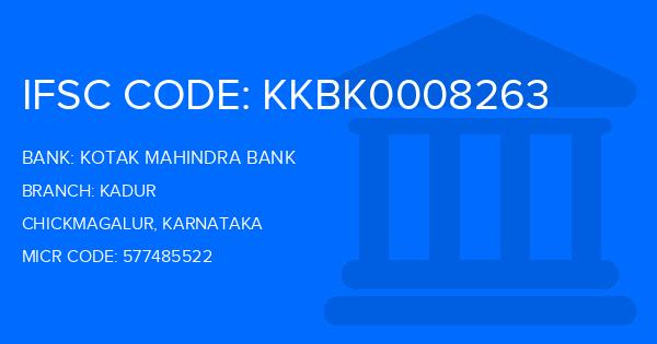 Kotak Mahindra Bank (KMB) Kadur Branch IFSC Code