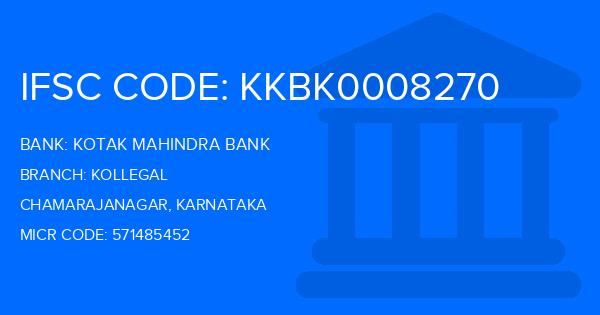 Kotak Mahindra Bank (KMB) Kollegal Branch IFSC Code