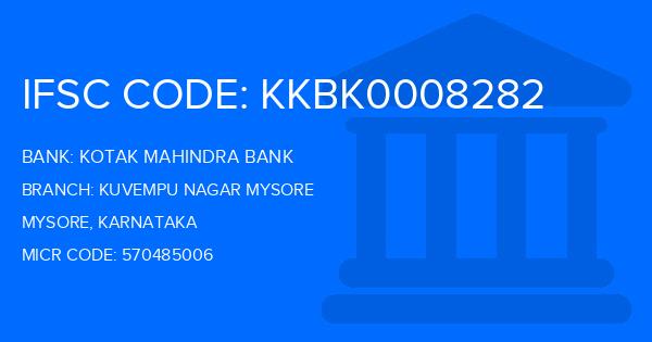 Kotak Mahindra Bank (KMB) Kuvempu Nagar Mysore Branch IFSC Code