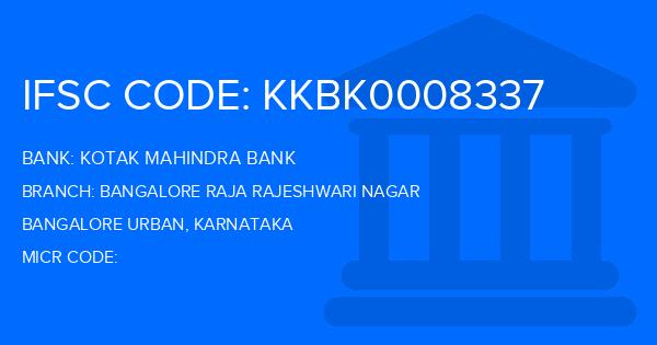 Kotak Mahindra Bank (KMB) Bangalore Raja Rajeshwari Nagar Branch IFSC Code