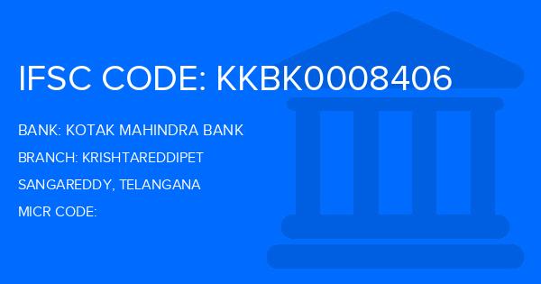 Kotak Mahindra Bank (KMB) Krishtareddipet Branch IFSC Code
