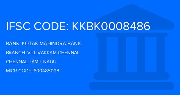 Kotak Mahindra Bank (KMB) Villivakkam Chennai Branch IFSC Code