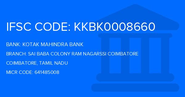 Kotak Mahindra Bank (KMB) Sai Baba Colony Ram Nagarssi Coimbatore Branch IFSC Code