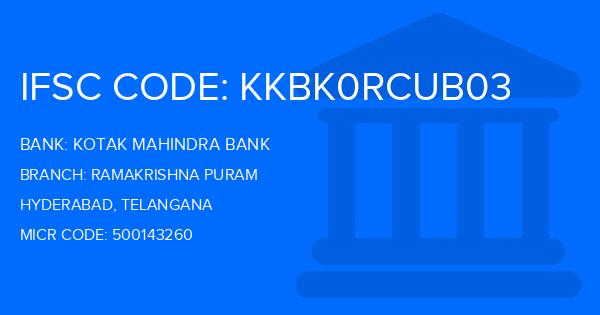 Kotak Mahindra Bank (KMB) Ramakrishna Puram Branch IFSC Code