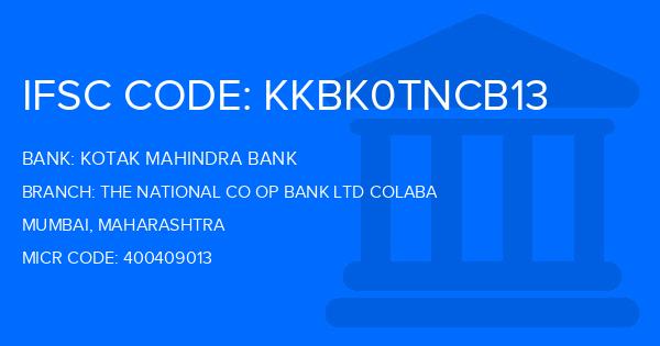 Kotak Mahindra Bank (KMB) The National Co Op Bank Ltd Colaba Branch IFSC Code