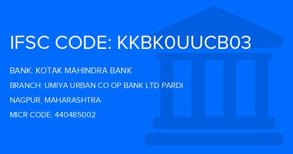Kotak Mahindra Bank (KMB) Umiya Urban Co Op Bank Ltd Pardi Branch IFSC Code