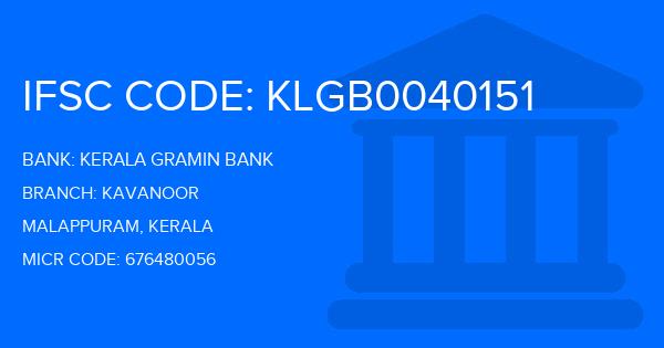 Kerala Gramin Bank (KGB) Kavanoor Branch IFSC Code