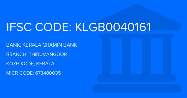 Kerala Gramin Bank (KGB) Thiruvangoor Branch IFSC Code