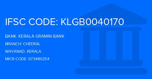 Kerala Gramin Bank (KGB) Cheeral Branch IFSC Code