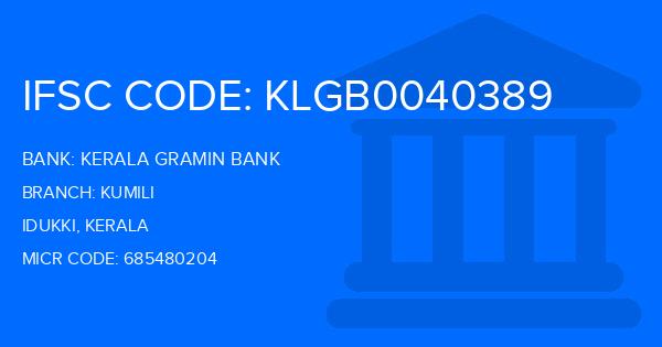 Kerala Gramin Bank (KGB) Kumili Branch IFSC Code