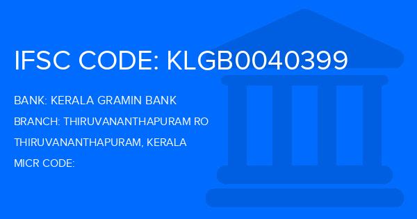 Kerala Gramin Bank (KGB) Thiruvananthapuram Ro Branch IFSC Code