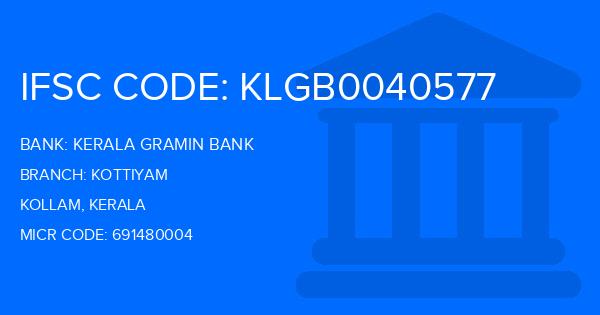 Kerala Gramin Bank (KGB) Kottiyam Branch IFSC Code