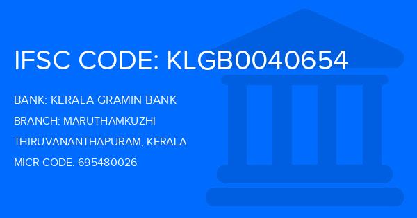 Kerala Gramin Bank (KGB) Maruthamkuzhi Branch IFSC Code