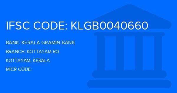 Kerala Gramin Bank (KGB) Kottayam Ro Branch IFSC Code