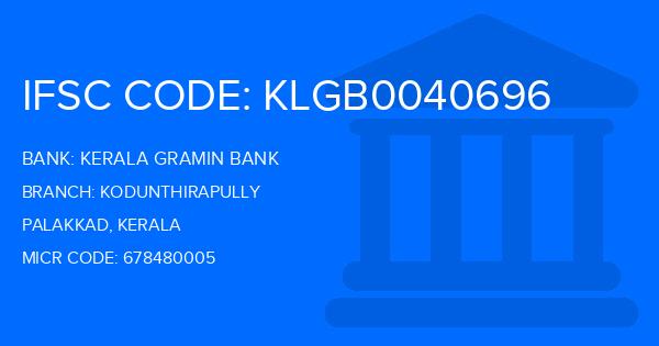 Kerala Gramin Bank (KGB) Kodunthirapully Branch IFSC Code