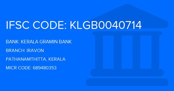 Kerala Gramin Bank (KGB) Iravon Branch IFSC Code