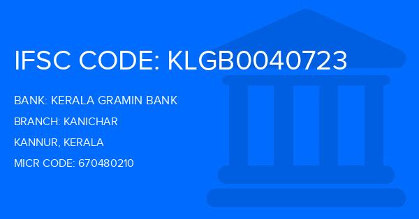 Kerala Gramin Bank (KGB) Kanichar Branch IFSC Code