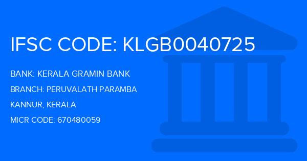 Kerala Gramin Bank (KGB) Peruvalath Paramba Branch IFSC Code