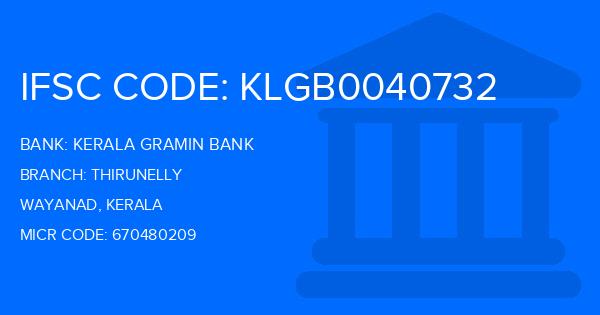 Kerala Gramin Bank (KGB) Thirunelly Branch IFSC Code