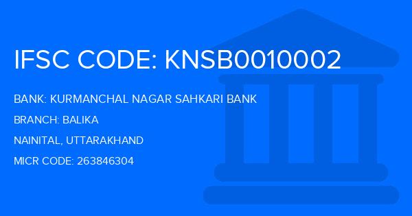 Kurmanchal Nagar Sahkari Bank Balika Branch IFSC Code