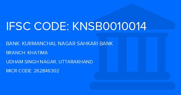 Kurmanchal Nagar Sahkari Bank Khatima Branch IFSC Code
