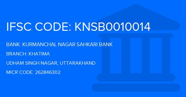 Kurmanchal Nagar Sahkari Bank Khatima Branch IFSC Code