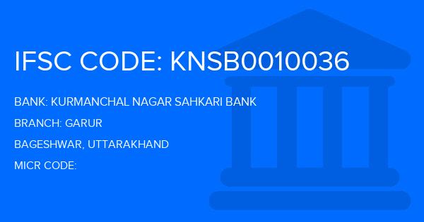 Kurmanchal Nagar Sahkari Bank Garur Branch IFSC Code