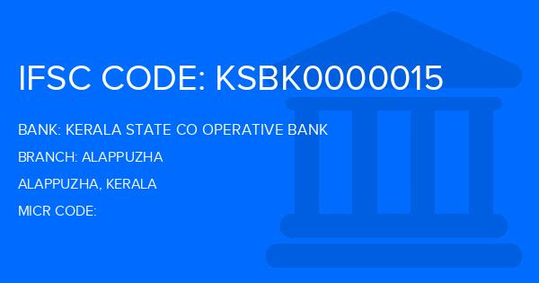 Kerala State Co Operative Bank Alappuzha Branch IFSC Code