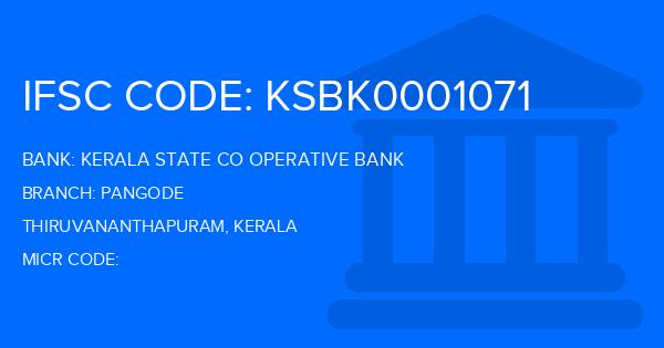 Kerala State Co Operative Bank Pangode Branch IFSC Code