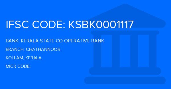 Kerala State Co Operative Bank Chathannoor Branch IFSC Code