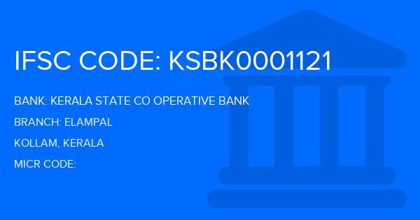 Kerala State Co Operative Bank Elampal Branch IFSC Code