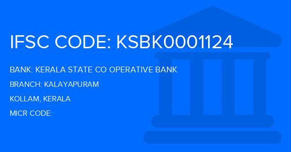 Kerala State Co Operative Bank Kalayapuram Branch IFSC Code