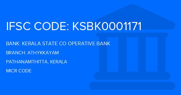 Kerala State Co Operative Bank Athykkayam Branch IFSC Code