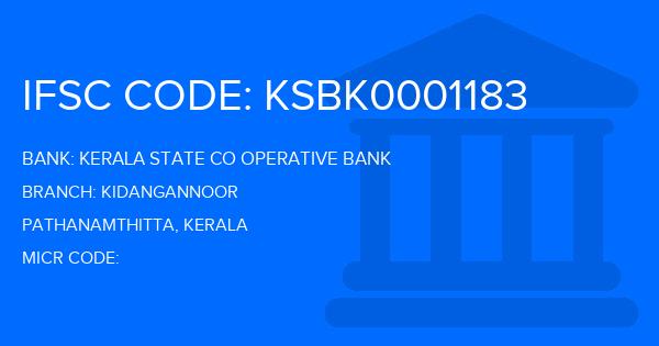 Kerala State Co Operative Bank Kidangannoor Branch IFSC Code