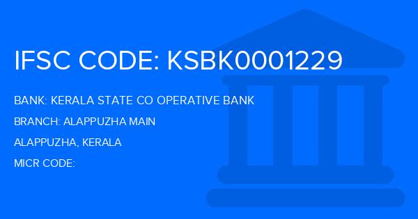 Kerala State Co Operative Bank Alappuzha Main Branch IFSC Code