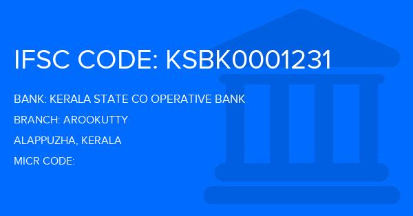 Kerala State Co Operative Bank Arookutty Branch IFSC Code