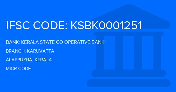 Kerala State Co Operative Bank Karuvatta Branch IFSC Code