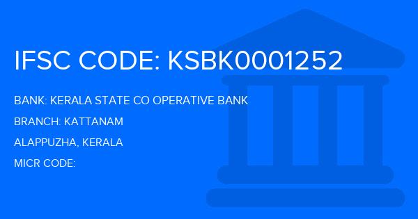 Kerala State Co Operative Bank Kattanam Branch IFSC Code